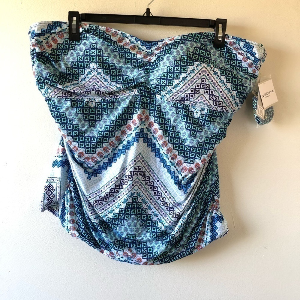 Liz Claiborne Aqua Blue Plus Swim Tankini 24W